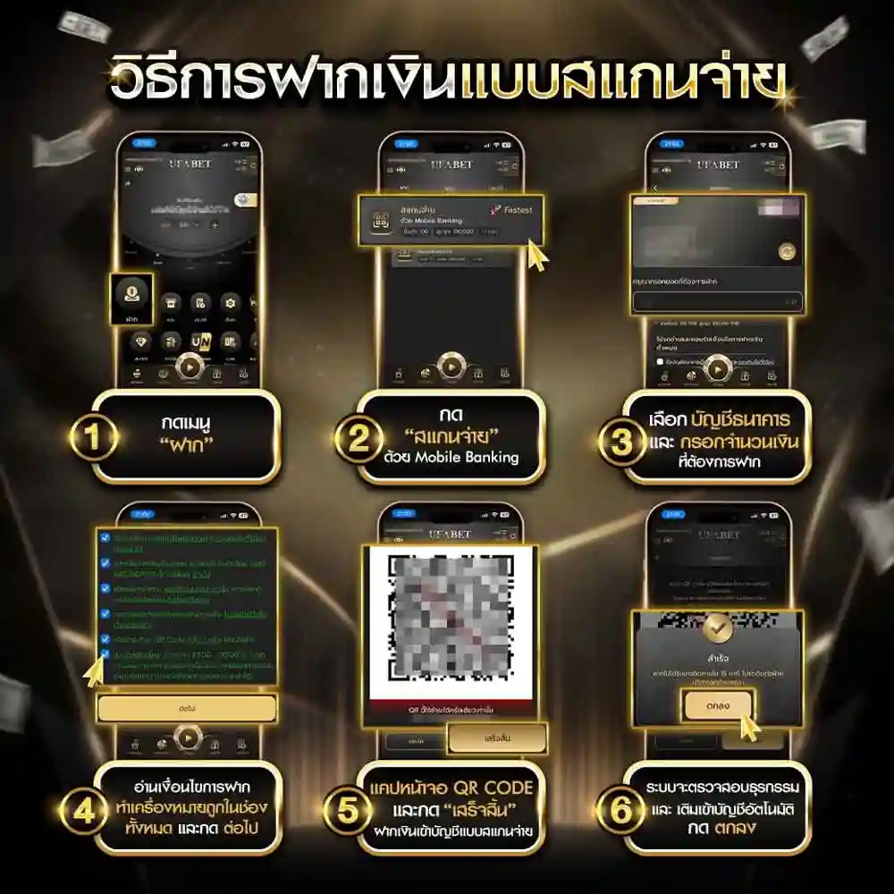 วิธีการฝากเงินแบบสแกนจ่าย